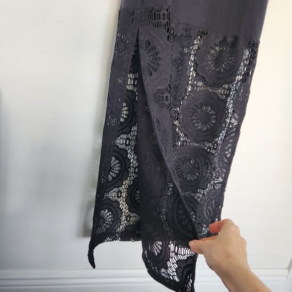 Anatomie Lace Trim Tank Dress S Whimsigoth Grunge Coquette - Picture 5 of 9